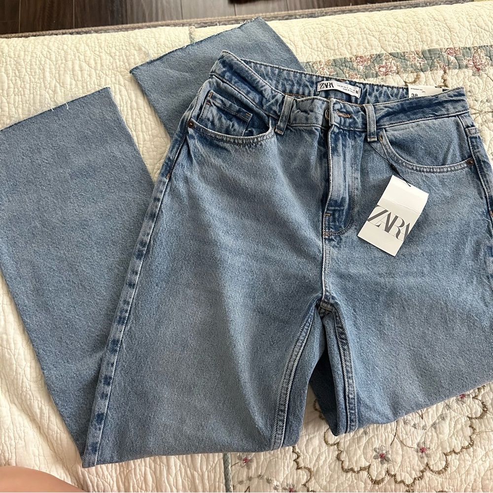 Zara high rise Z1975 straight leg jeans